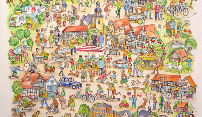 Grafik Wimmelbild Copyright 2024