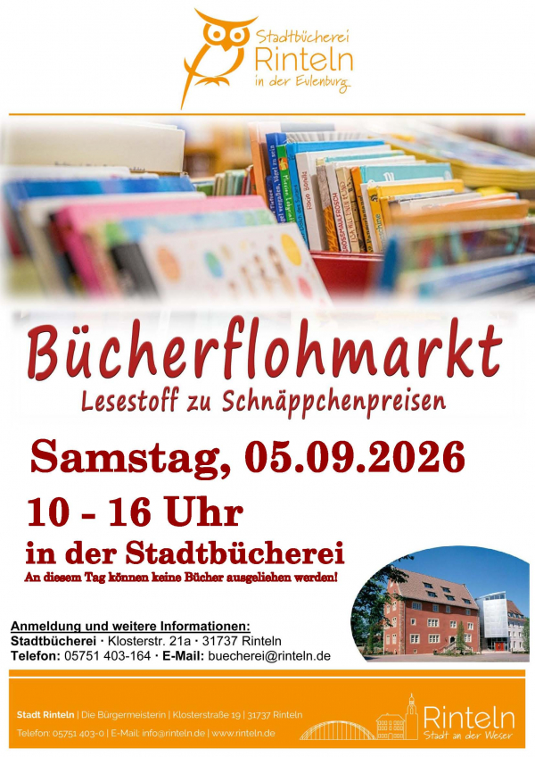 16072026 Plakat Buecherflohmarkt
