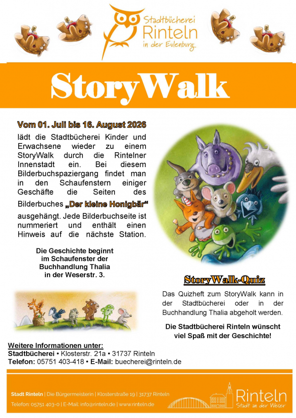 Plakat StoryWalk Honigbaer
